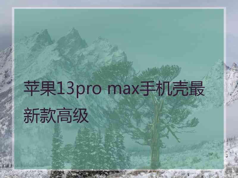 苹果13pro max手机壳最新款高级