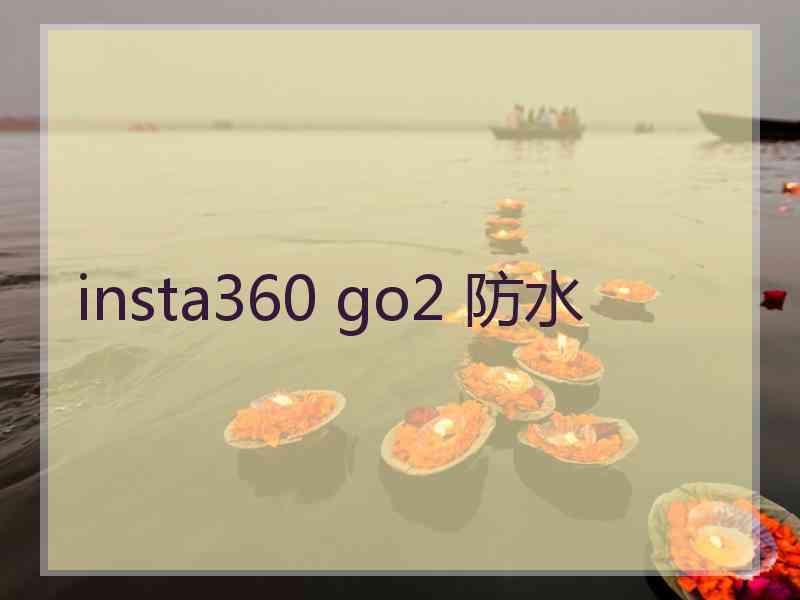 insta360 go2 防水