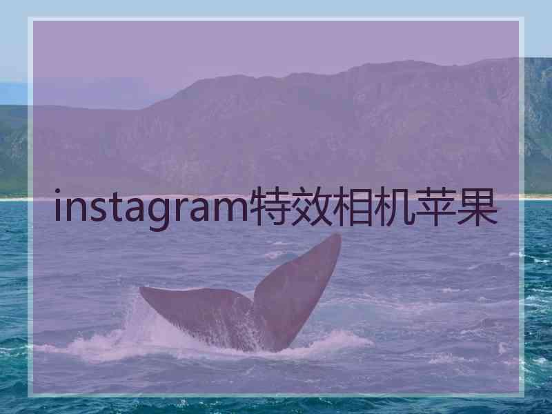 instagram特效相机苹果