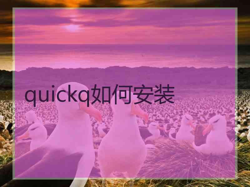 quickq如何安装