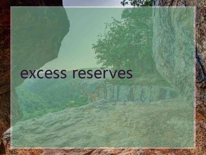 excess reserves