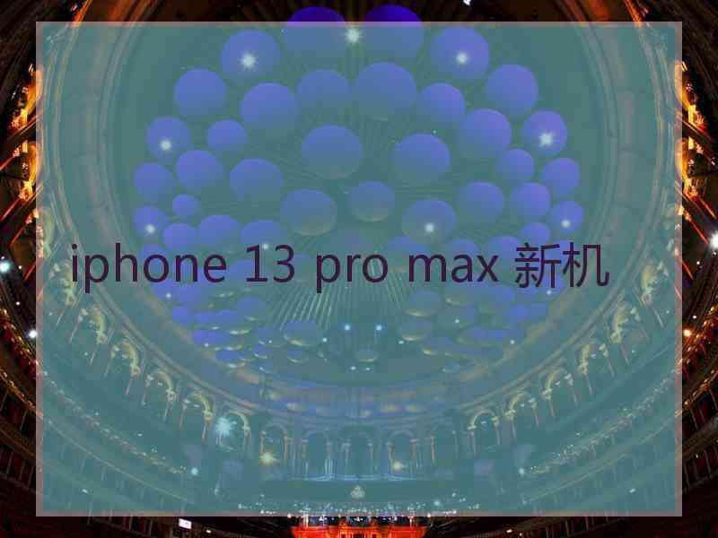 iphone 13 pro max 新机