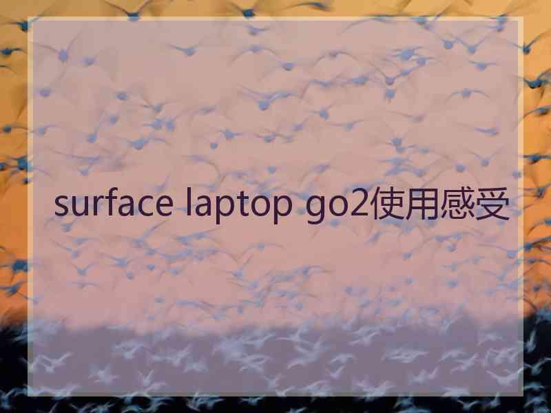 surface laptop go2使用感受