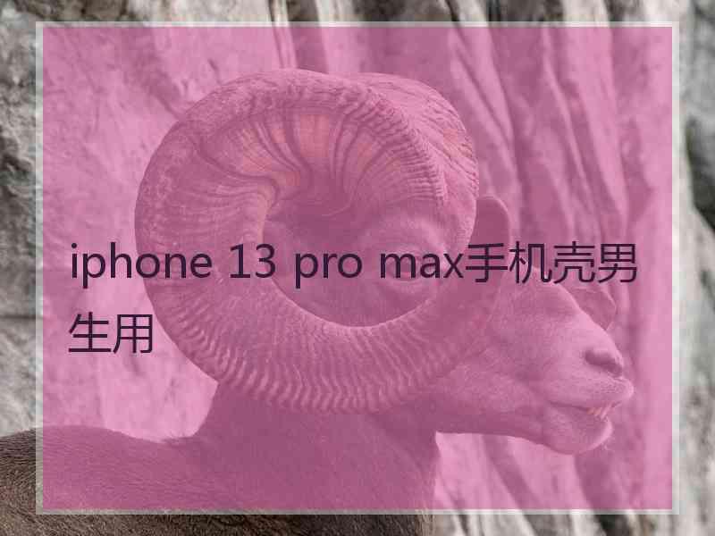 iphone 13 pro max手机壳男生用