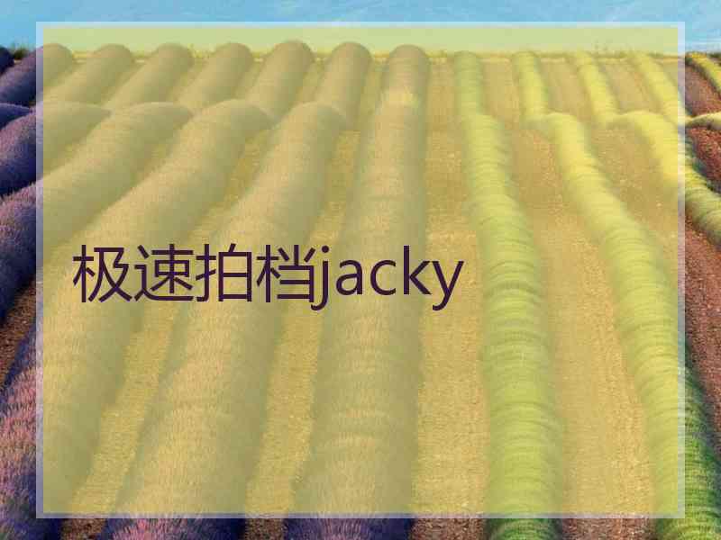 极速拍档jacky