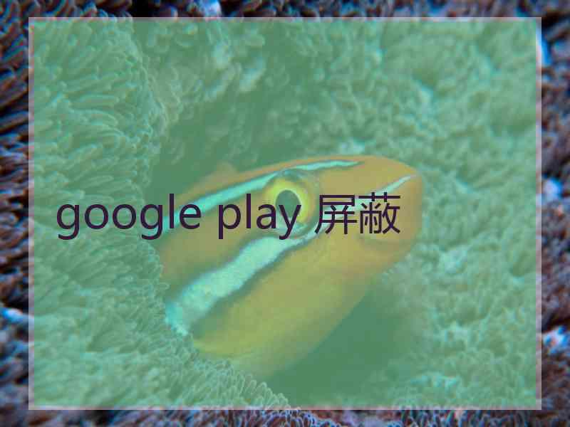 google play 屏蔽