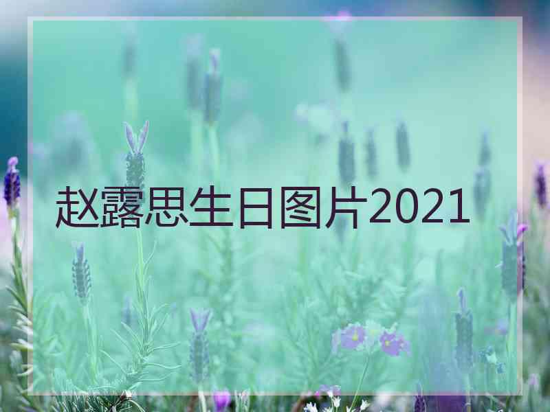 赵露思生日图片2021