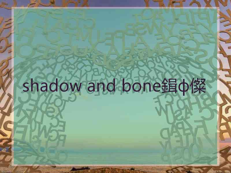 shadow and bone鍓ф儏