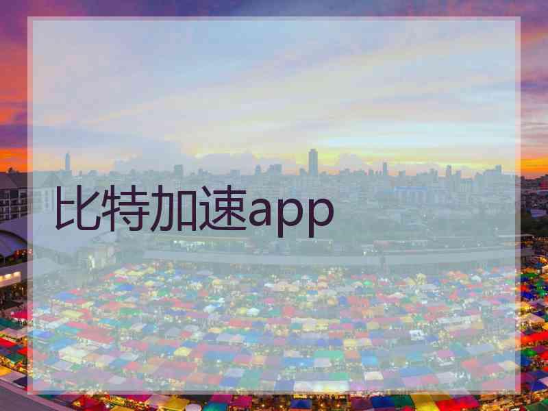 比特加速app