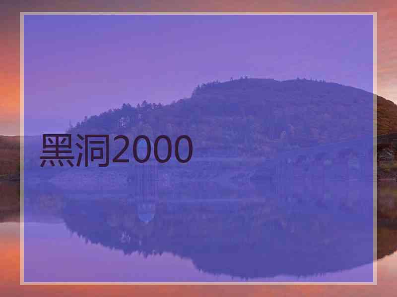 黑洞2000