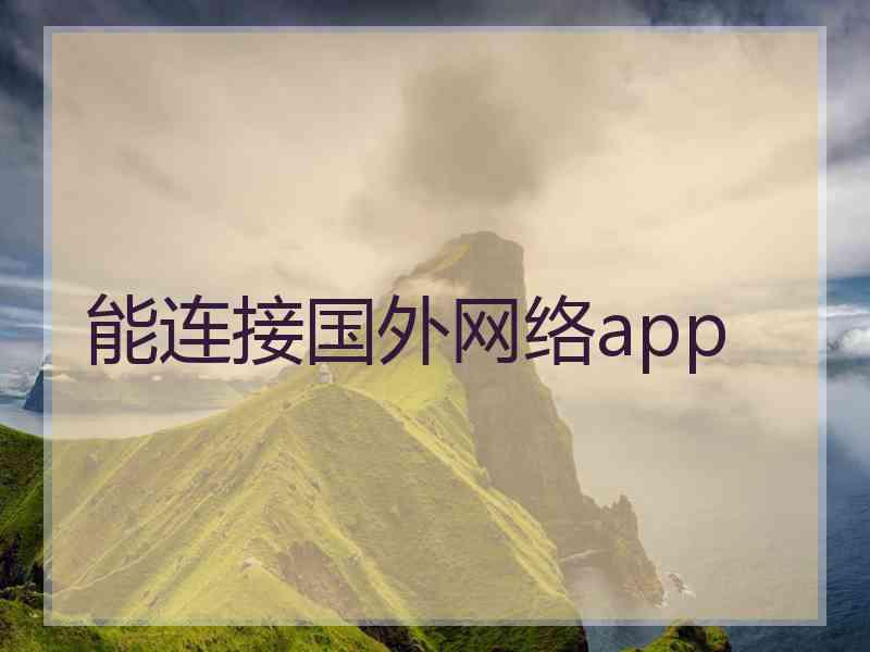 能连接国外网络app